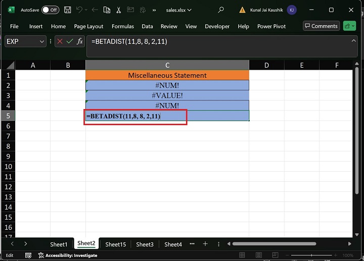 Excel BETADIST 函数 9