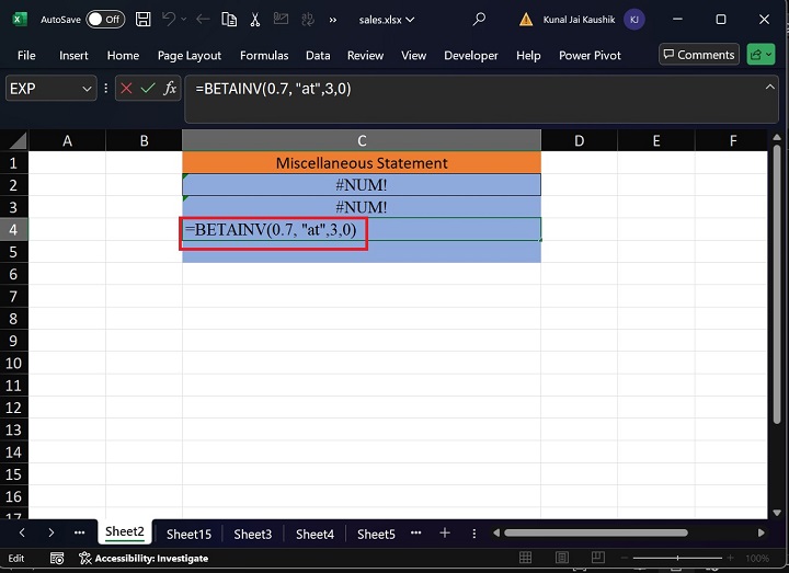 Excel BETAINV 函数 15