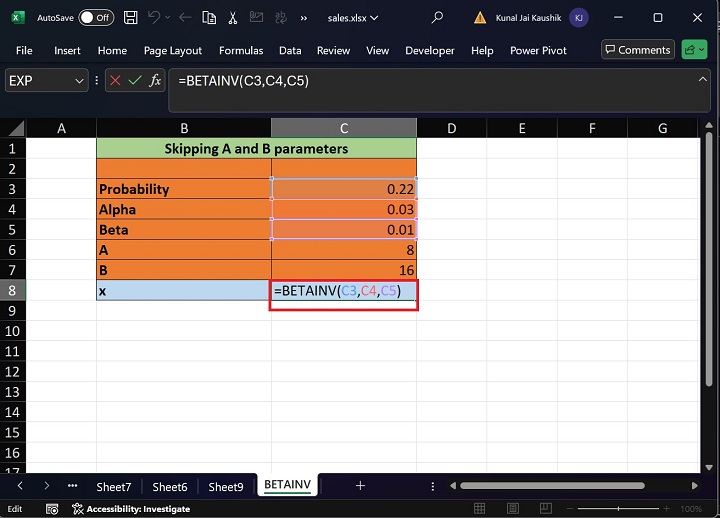 Excel BETAINV 函数 17