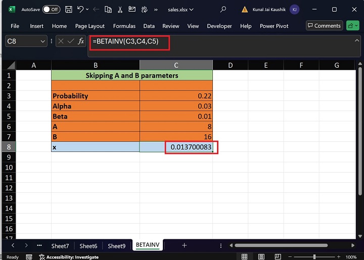 Excel BETAINV 函数 18