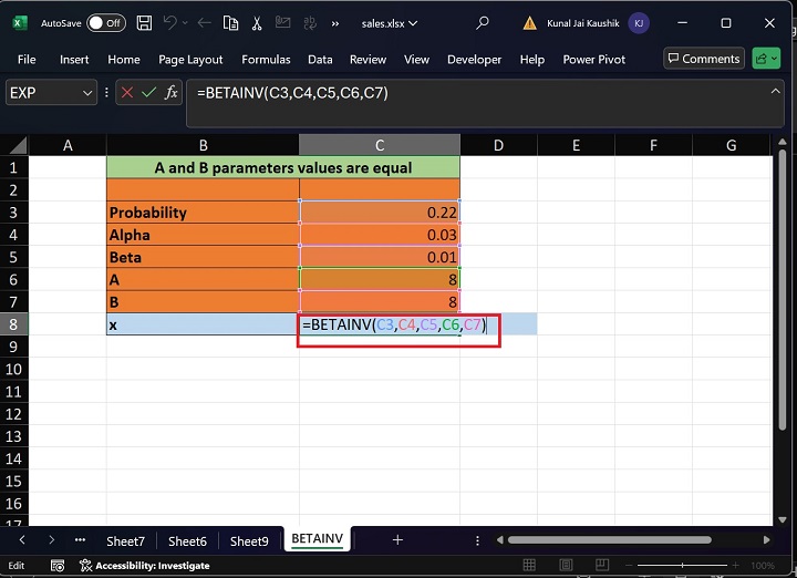 Excel BETAINV 函数 19