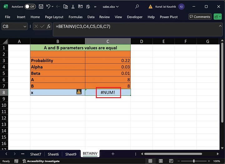 Excel BETAINV 函数 20