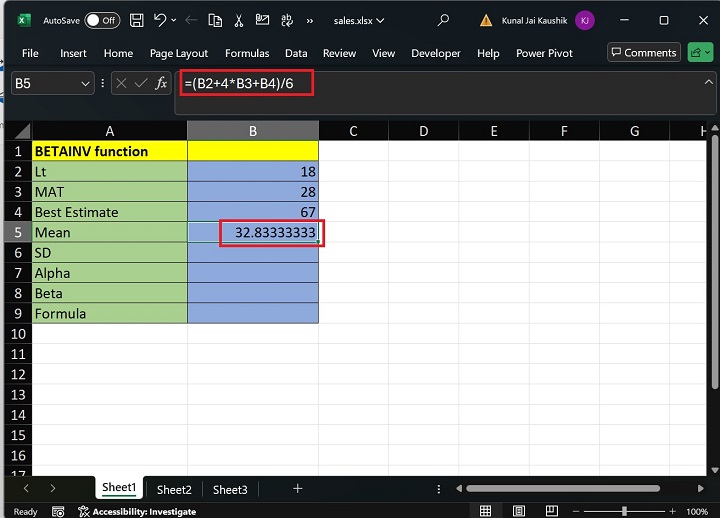 Excel BETAINV 函数 4