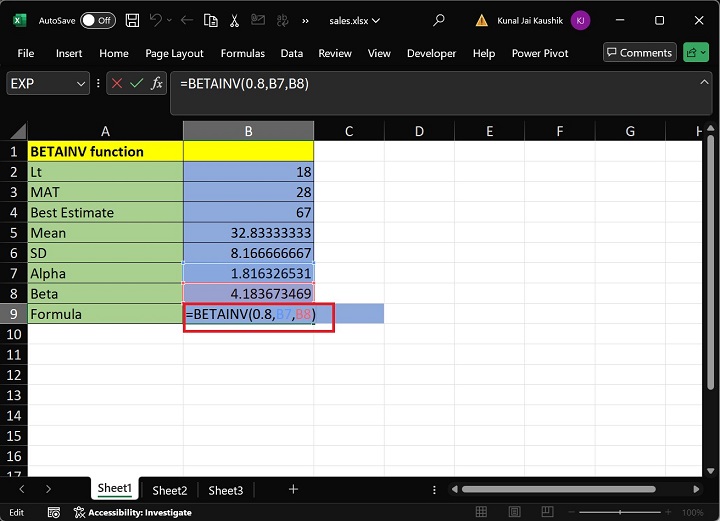 Excel BETAINV 函数 9