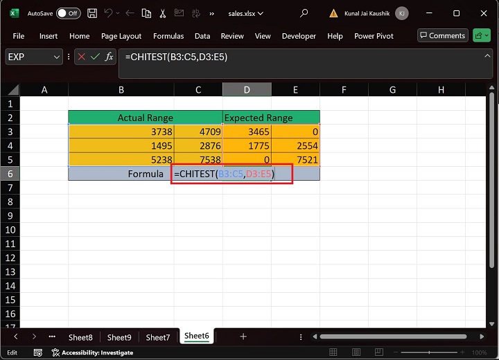 Excel Chitest 函数 25