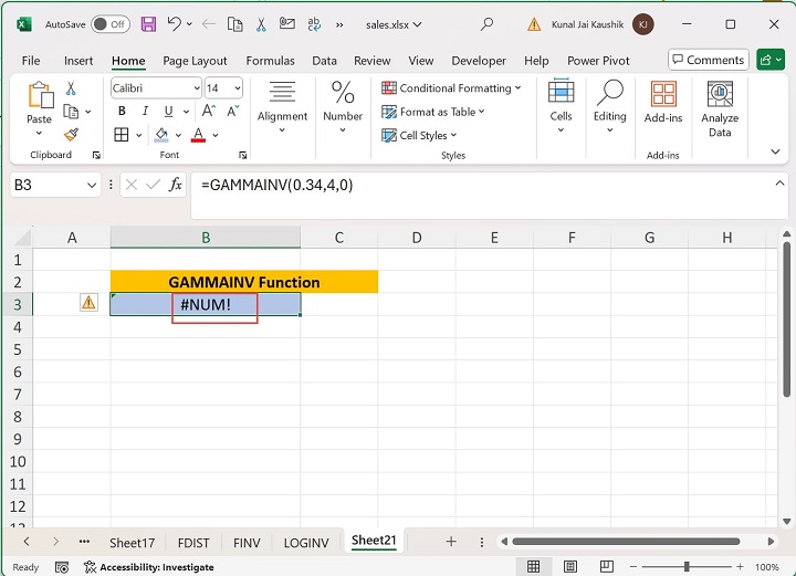 Excel Gammainv 函数 14