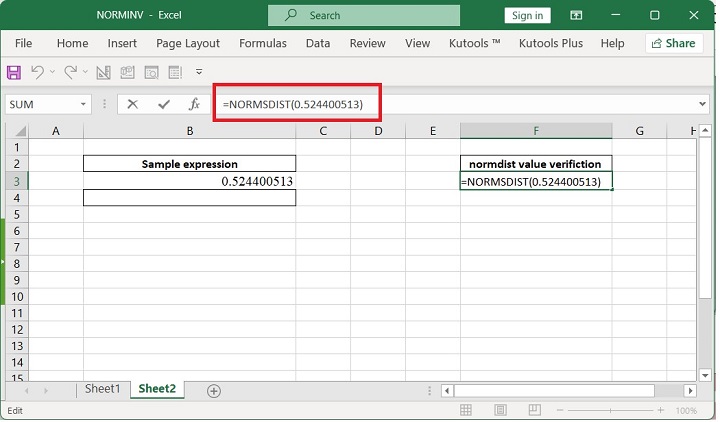 Excel NORMINV 函数 10
