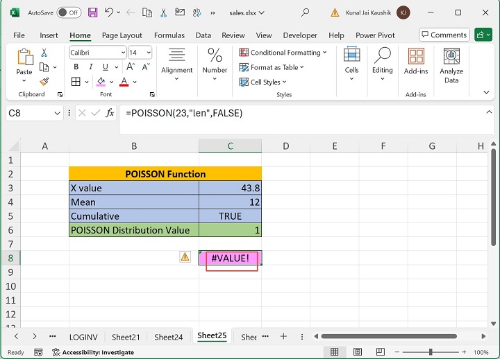 Excel POISSON 函数 7