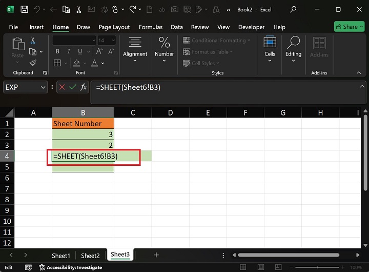 Extracting Sheet Number using Sheet() Function5