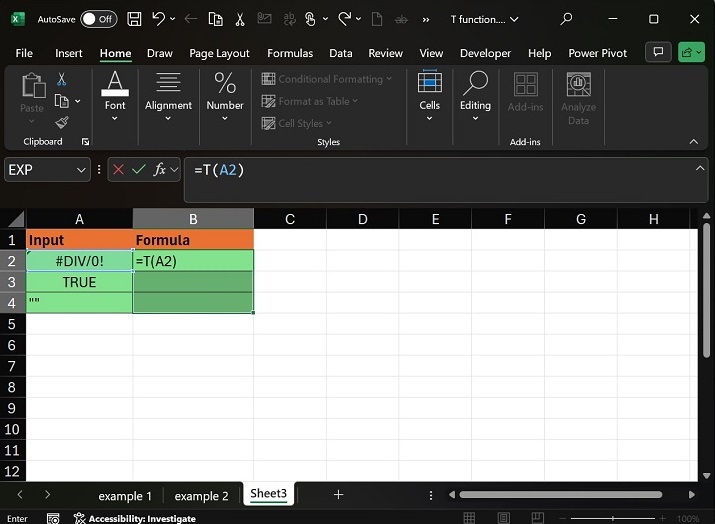 T Function will Return Same Error Value1