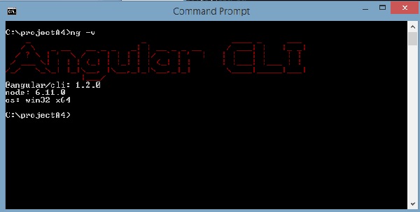 Angular CLI 安装步骤4