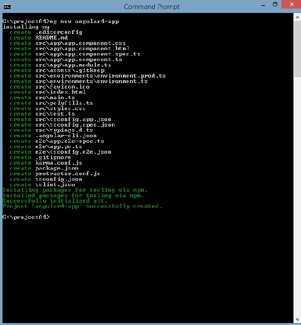 Angular CLI 安装步骤5