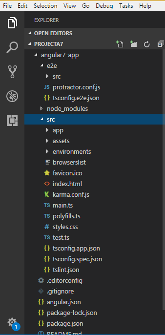 Angular7 应用程序
