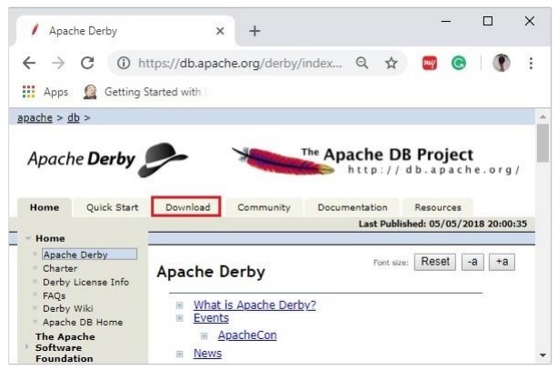 Apache Derby 主页