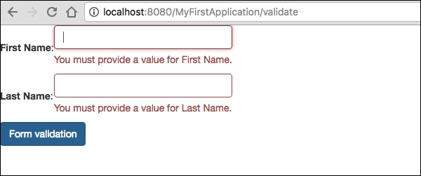 Form Validation