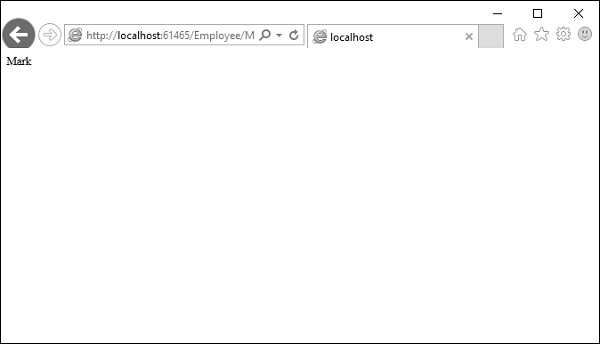 Localhost Employee 标记输出