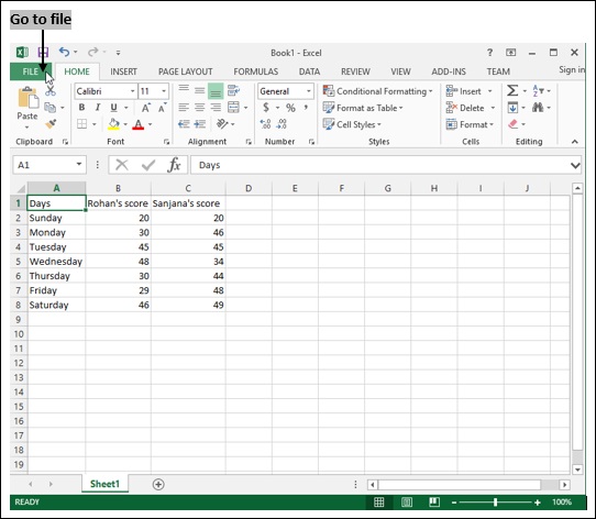 打开 Excel 文件