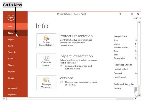 Powerpoint 新文件