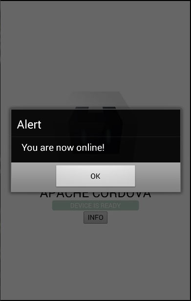 Cordova 网络在线