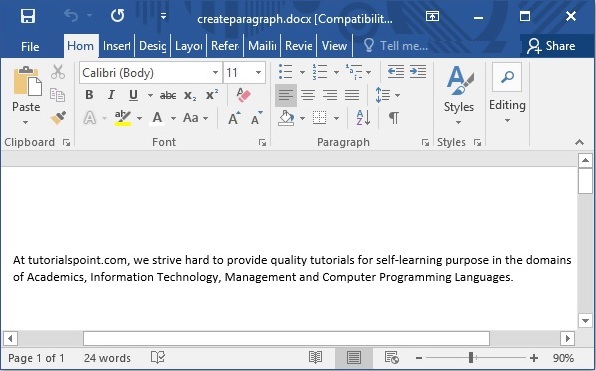 写入段落