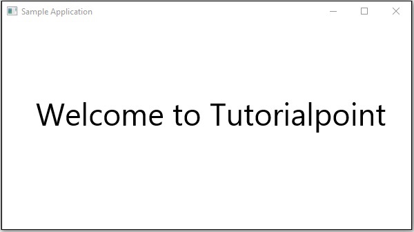 JavaFX 窗口显示文本