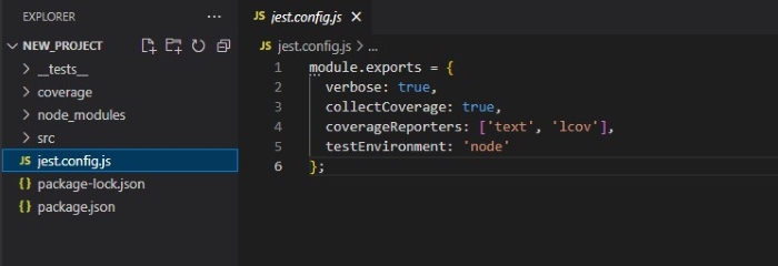 jest config js