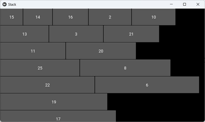 Kivy Stack Layout