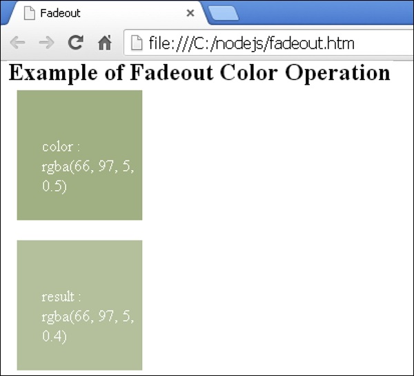 Less Fadeout