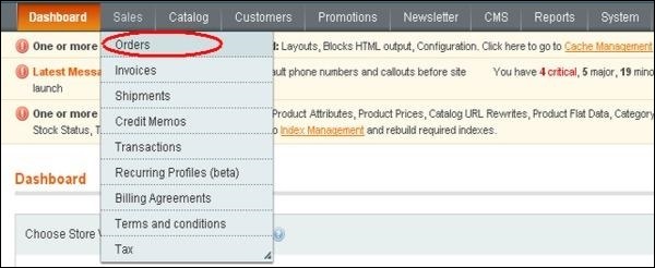 Magento 设置订单选项