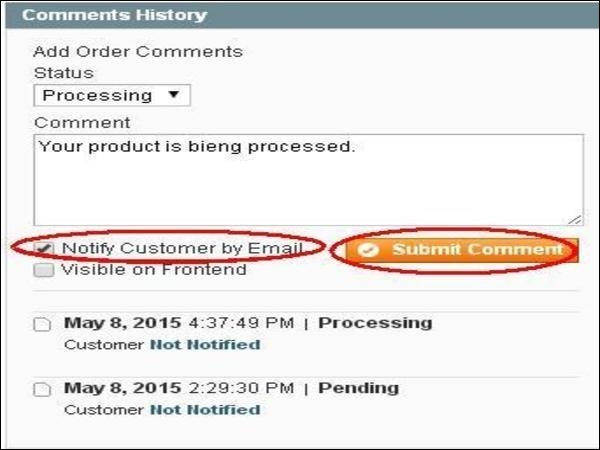 Magento 设置订单选项