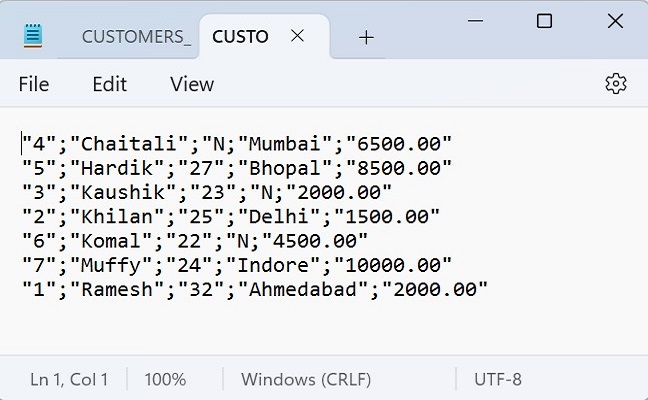 将表导出到 csv4