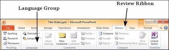 Microsoft PowerPoint 2010 设置语言类型