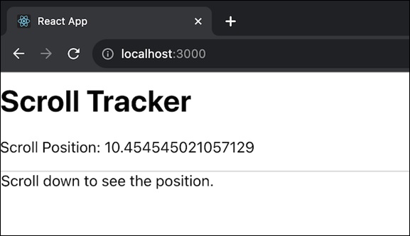 scroll tr​​acker