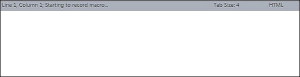 Message in Sublime Text Editor