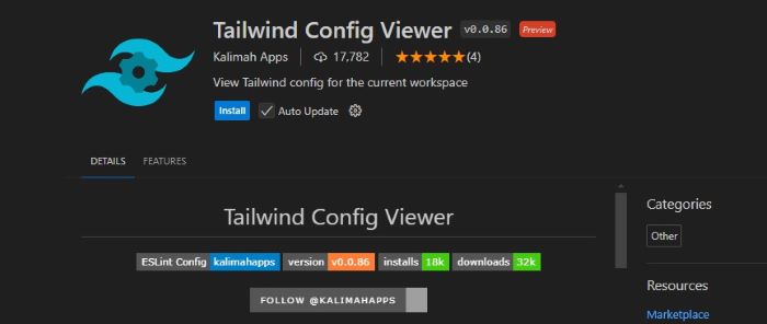 Tailwind 配置查看器