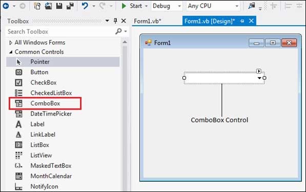 VB.Net 组合框控件