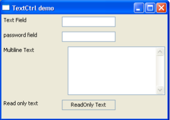 TextCtrl 输出
